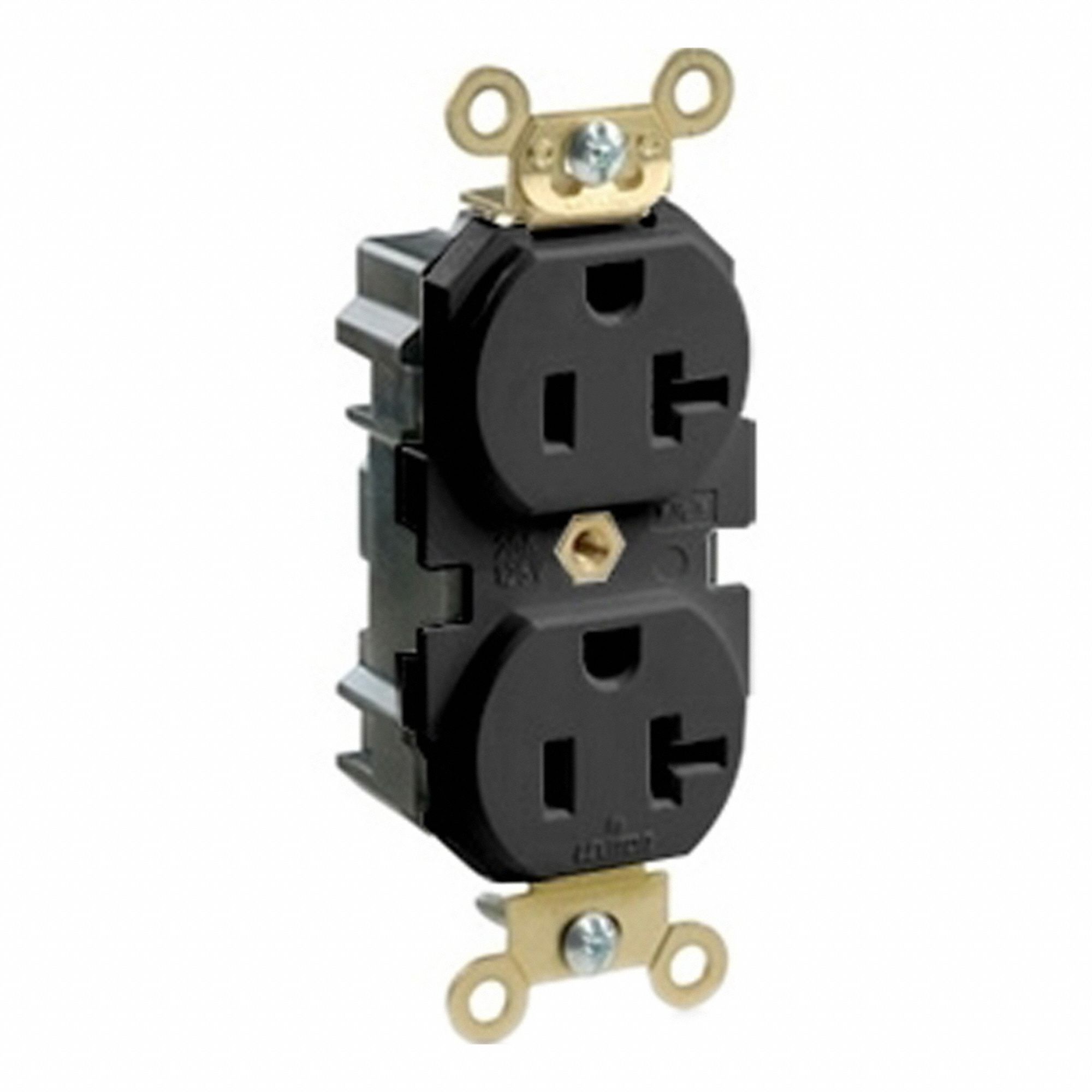 Lev-Lok Rec 20A 125V Blk