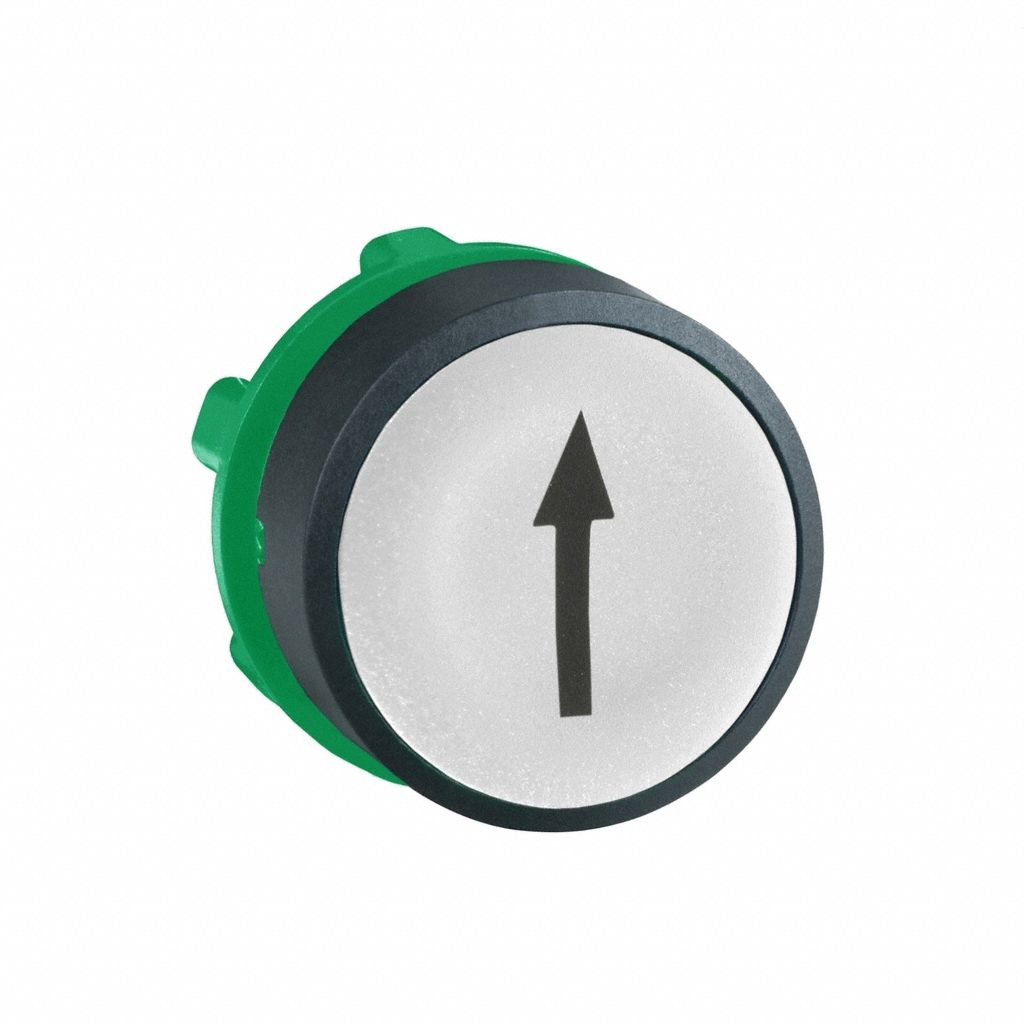 Flush Push Button: White, 22 mm Mounting Size, Non-Metallic, Momentary