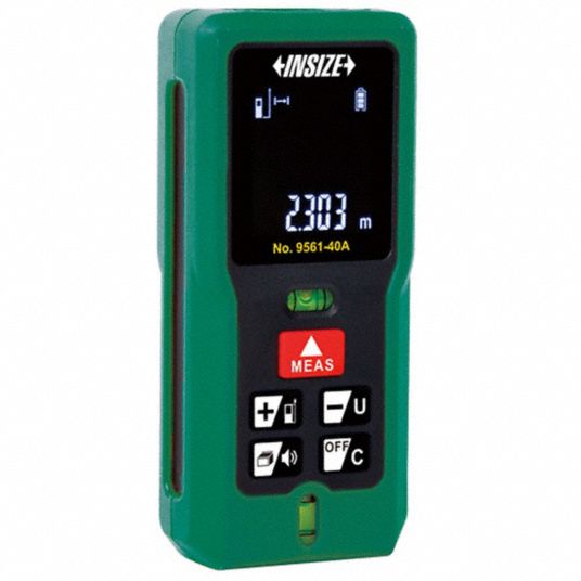 INSIZE, Inch/Metric, 0 m – 80 m, .2~262ft Laser Distance Meter - 797NW0 ...