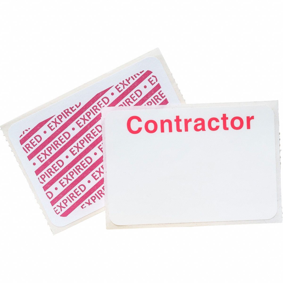 BADGES CONTRACTOR 1DAY 500/PK