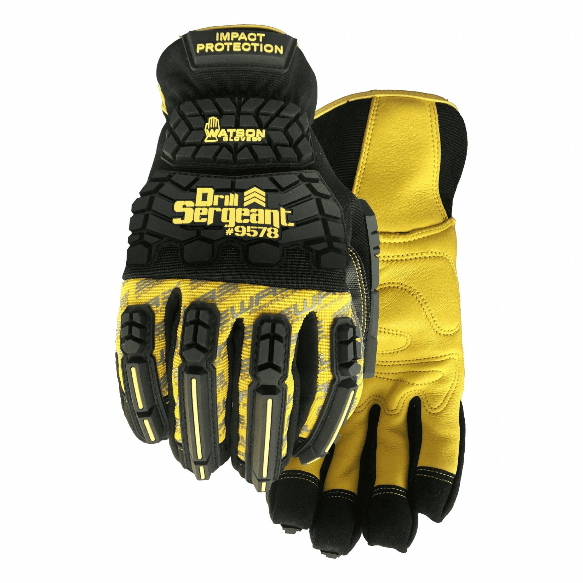 Mechanics Gloves: 2XL ( 13 ), 32°F Min Temp, Deerskin, Slip-On Cuff, Black, 1 PR