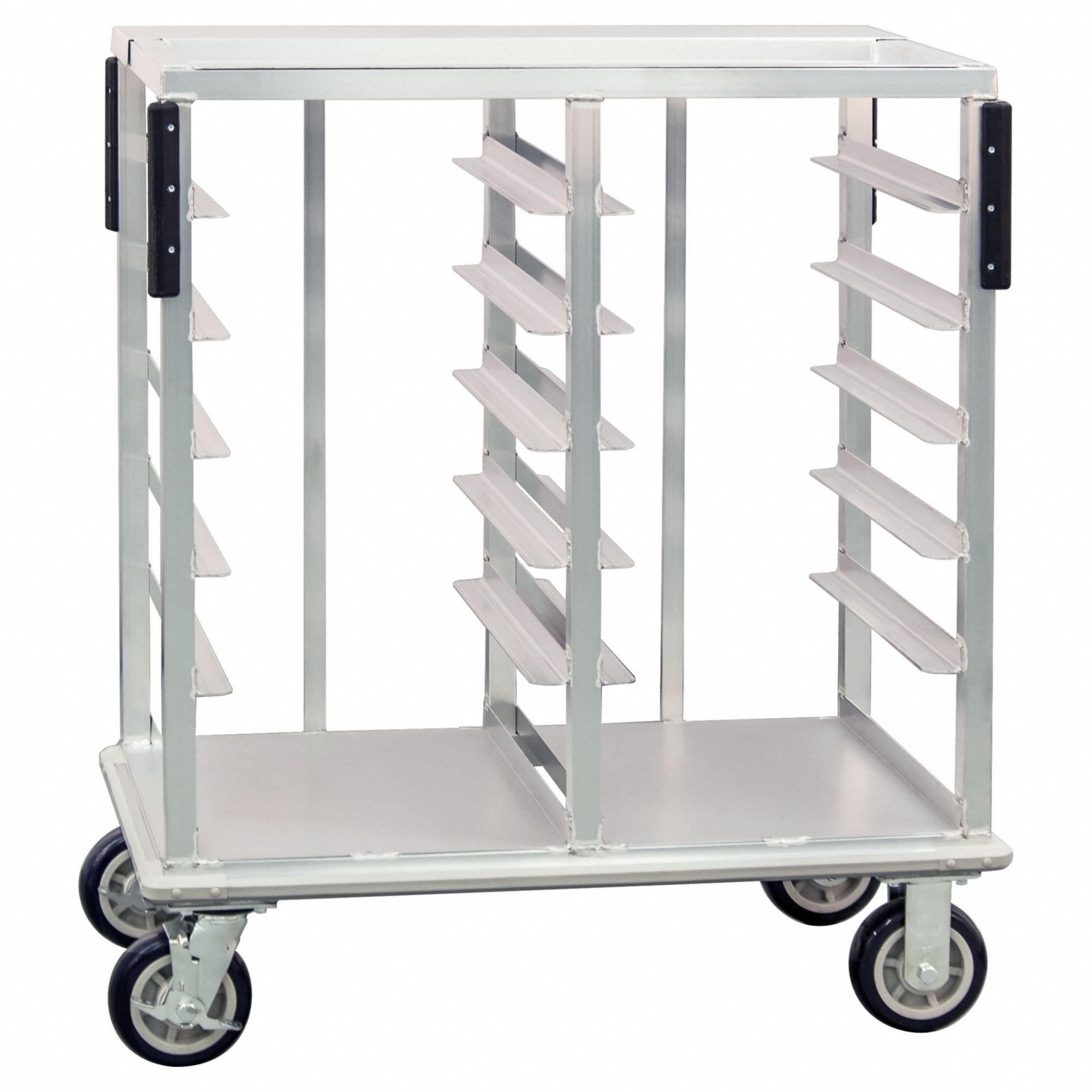 Meal Delivery Cart: Aluminum, 42 3/4 in Overall Ht, 36 3/4 in Overall Wd