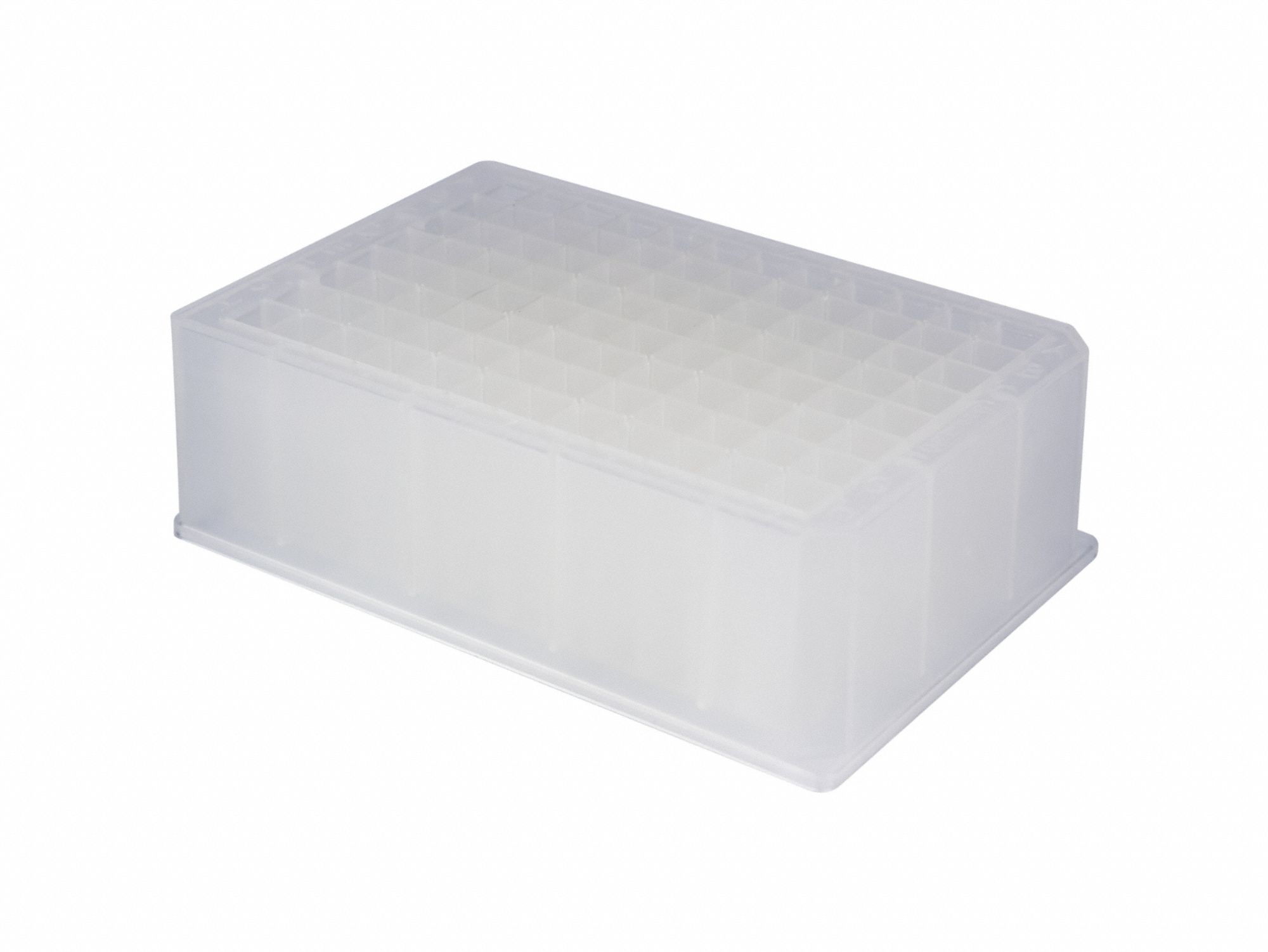 96-Deep Well Plates: Non-Sterile, 96 Wells, 2 mL, 86 mm Dia, C-Shaped, 86 mm Overall Ht