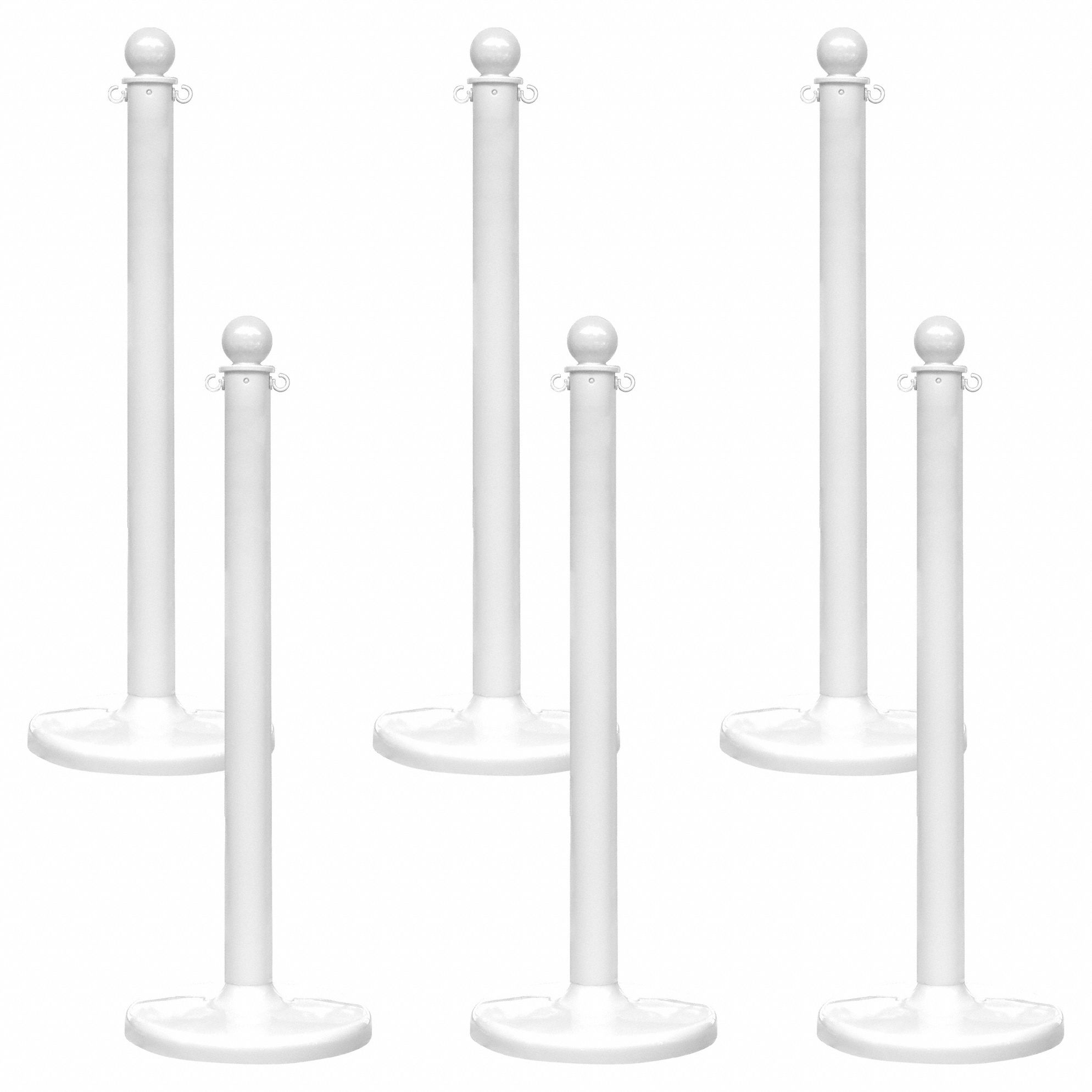 STANCHION MEDIUM DUTY WHITE 6 PACK