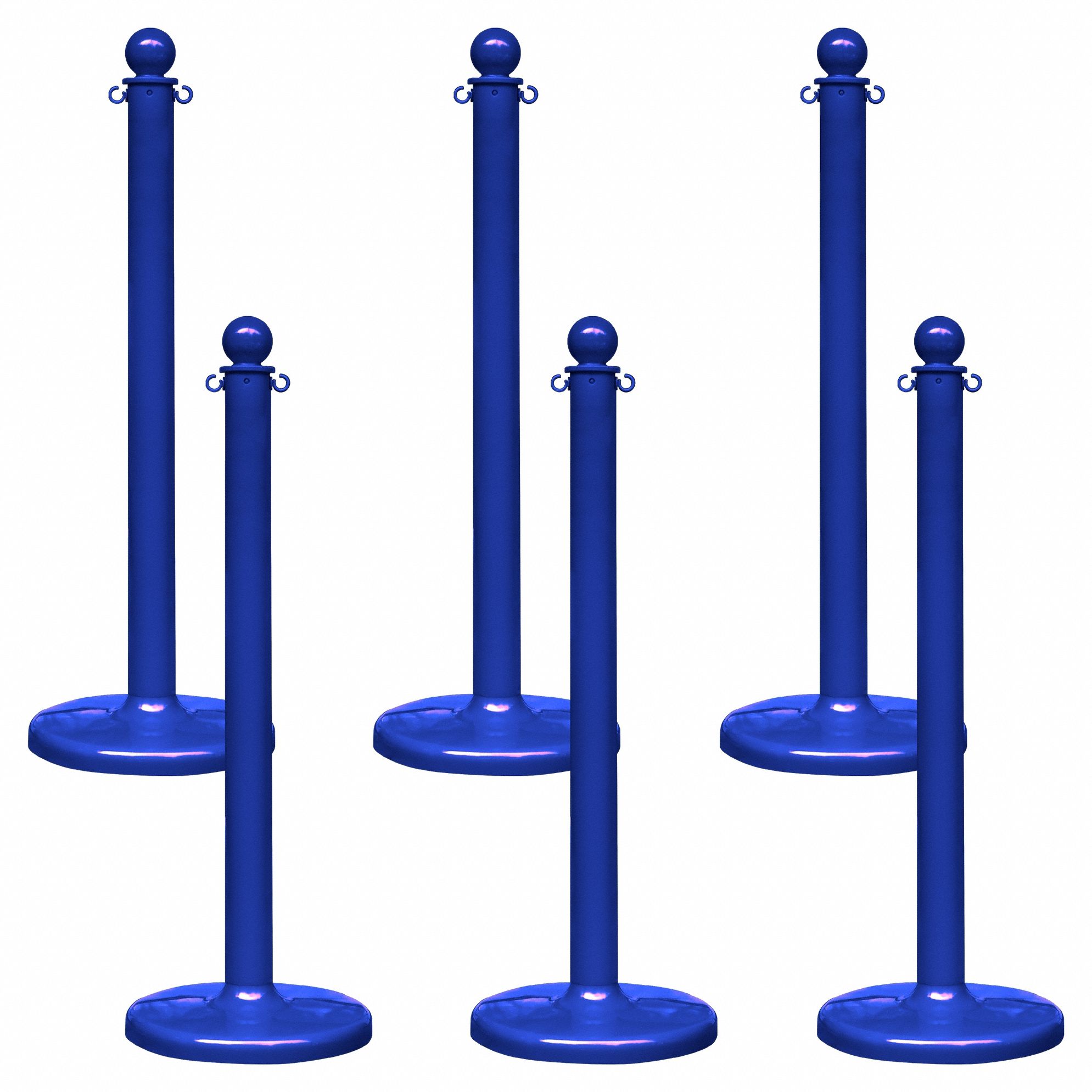 STANCHION MEDIUM DUTY BLUE 6 PACK