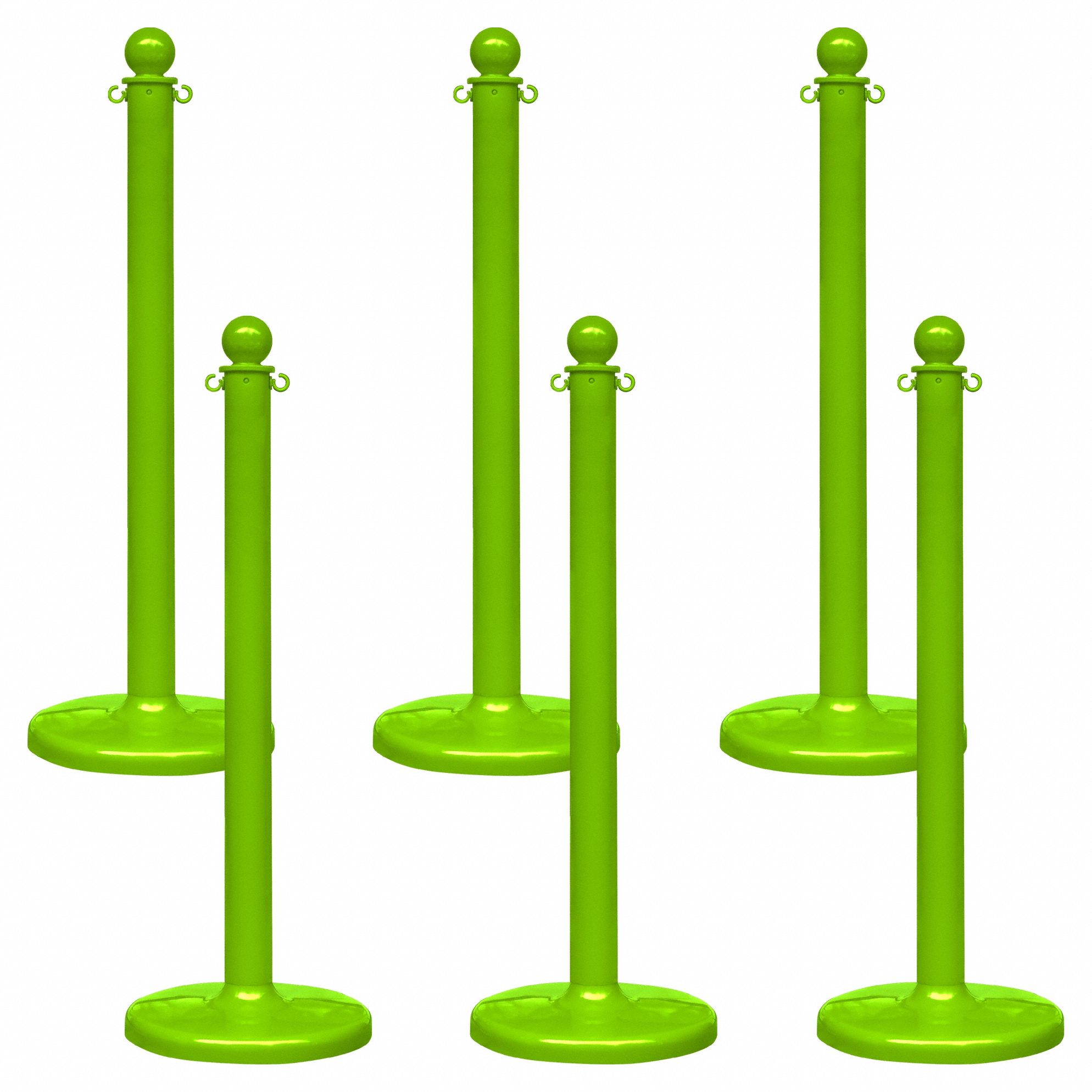 STANCHION MEDIUM DUTY GREEN 6 PACK