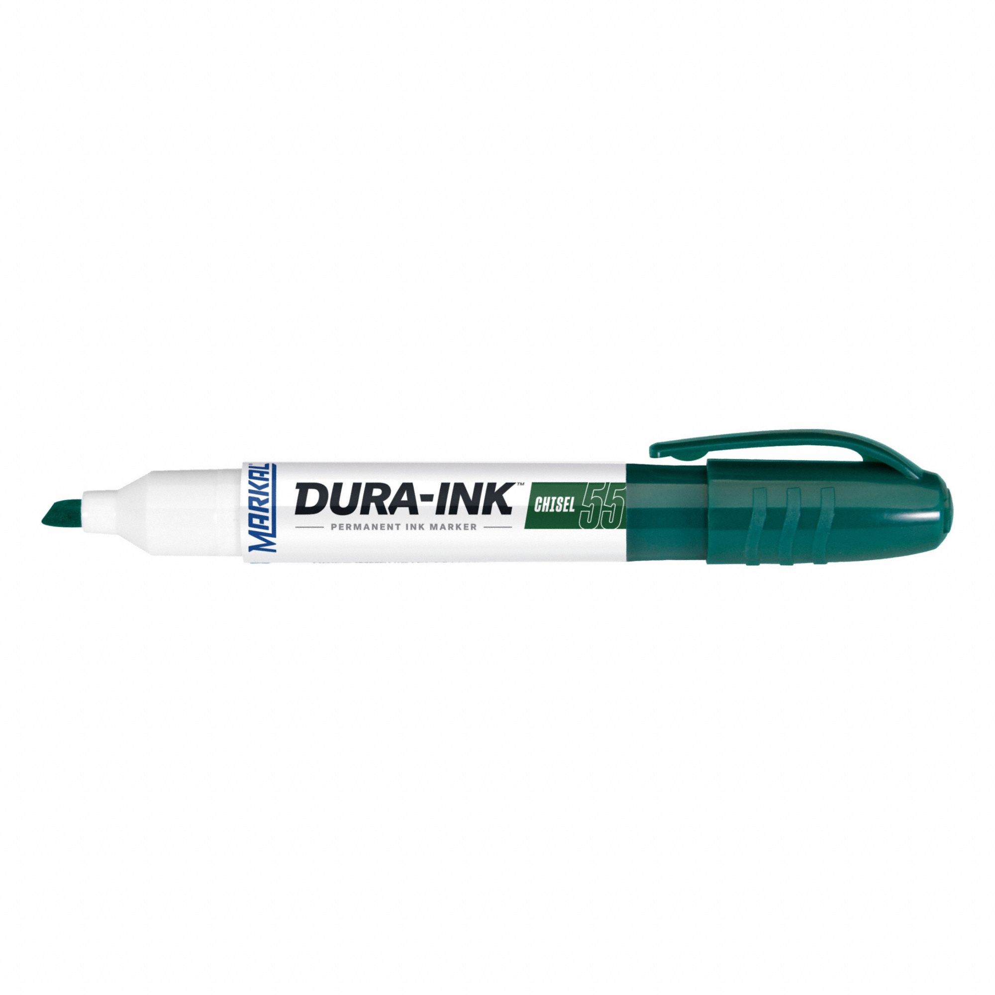 Ink Industrial Marker: 1/16 in Tip Wd, Green, Std Actuation Style, 150°F Max Application Temp