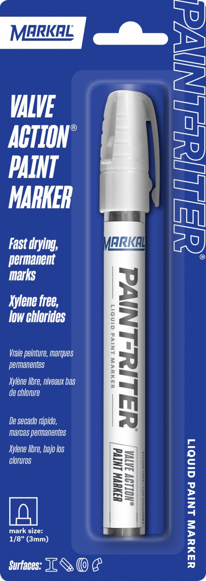 Paint Marker Valve Action White PK24