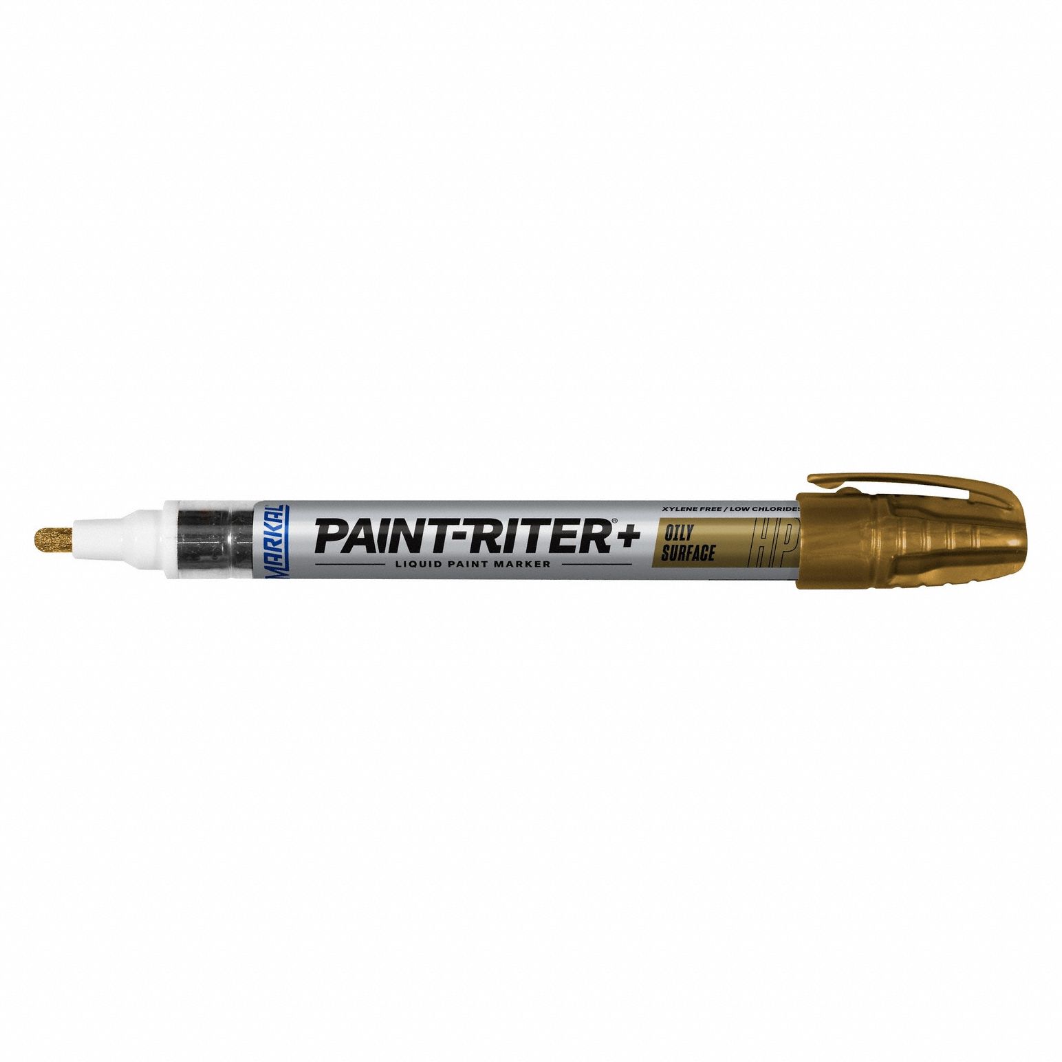 MARKAL 96972 Paint Marker, Permanent, Gold 23YT69