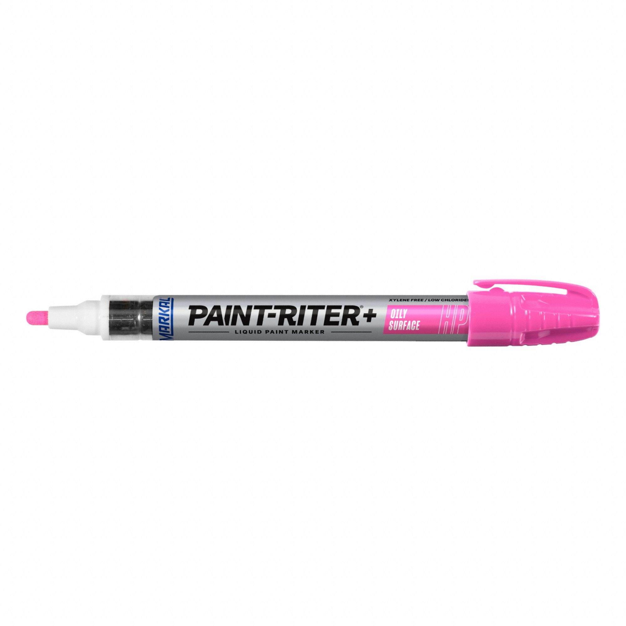 Liquid Paint Marker: 3.18 mm Tip Wd, Fiber Nib, Pink, Point