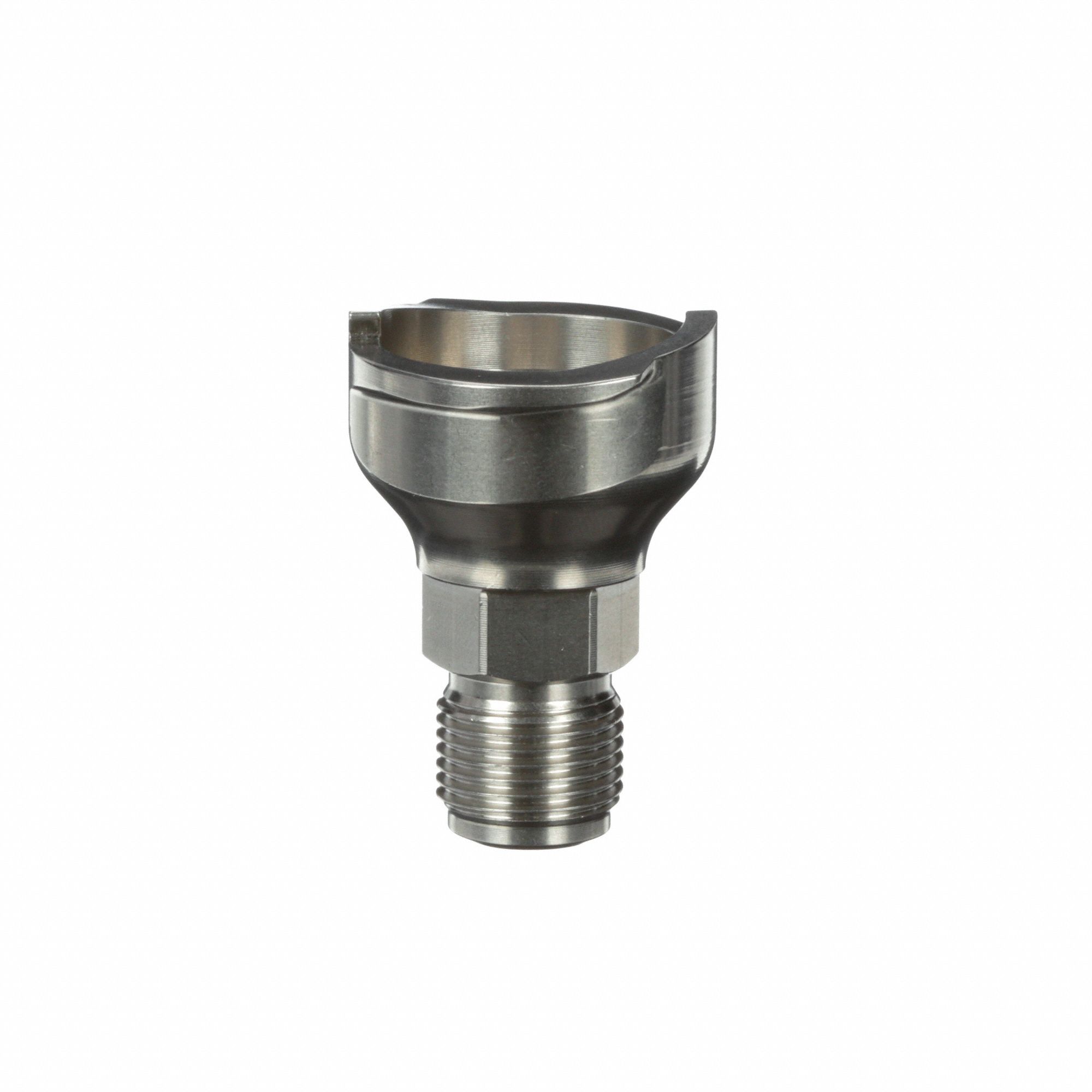 Spray Gun Cup Adapter: Spray Gun Adapter, Adapters for Spray Gun Cups, PPS, Stainless Steel, S15