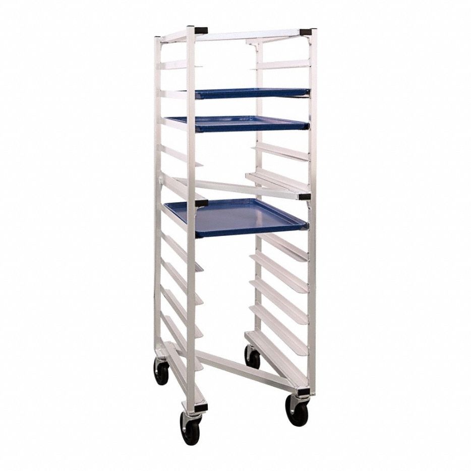 Nesting "Z" Type Pan Rack: 11 Slots, 5 in Betw Shelves, 20 3/8 in Wd, 26 in Dp