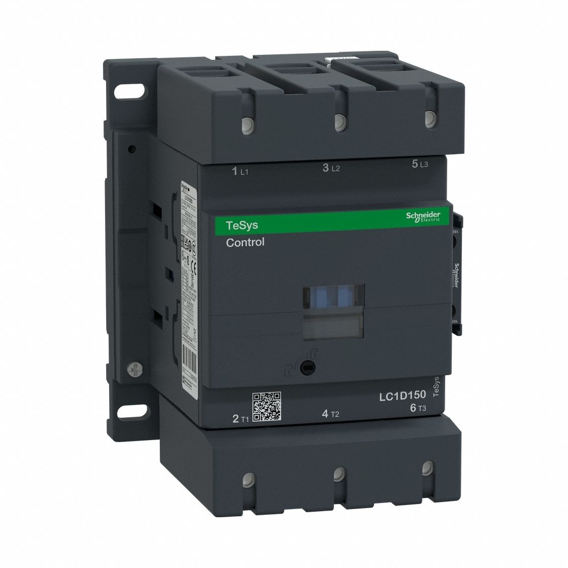 IEC Magnetic Contactor: Non-Reversing, 3 Poles, 3NO Contacts, 150 A, 24V DC Coil, 1NO/1NC
