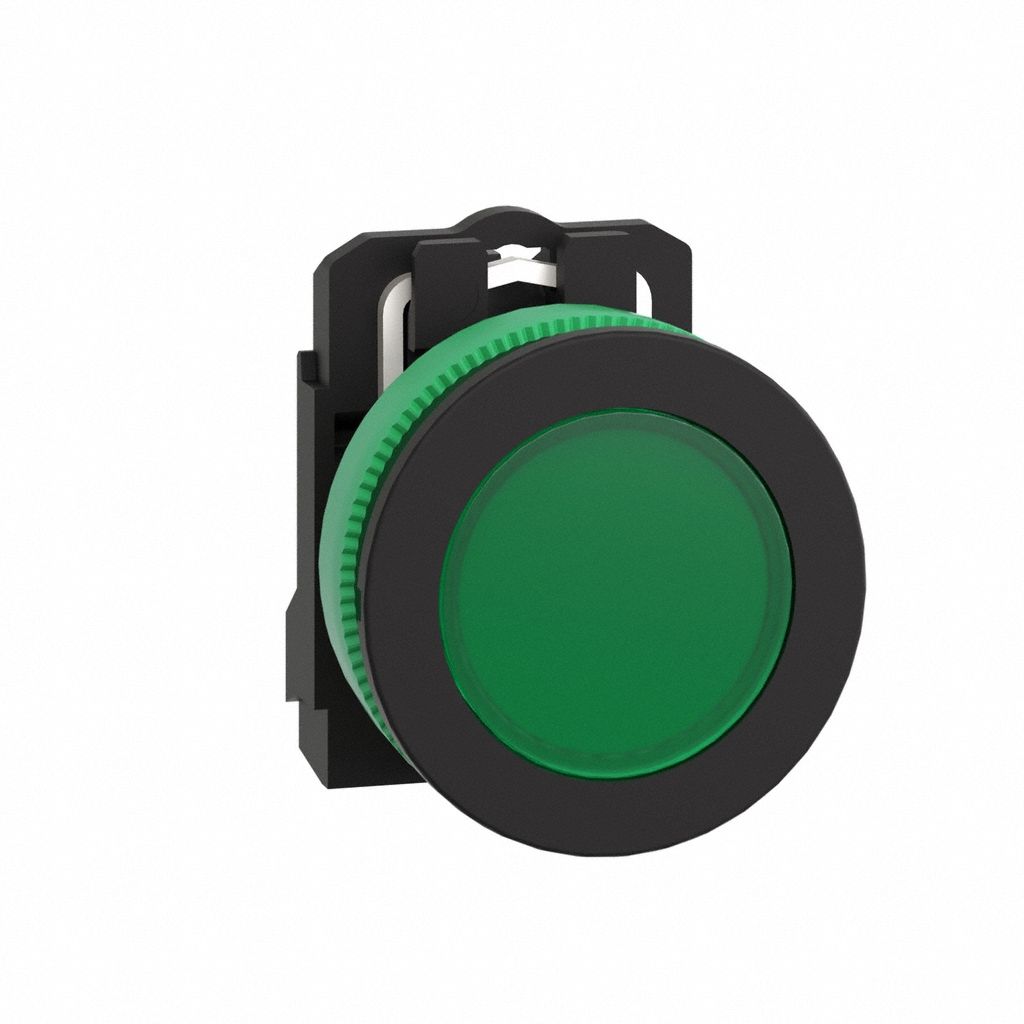 Pilot Light: 30 mm Panel Mounting Size, Green, LED, XB5 Series