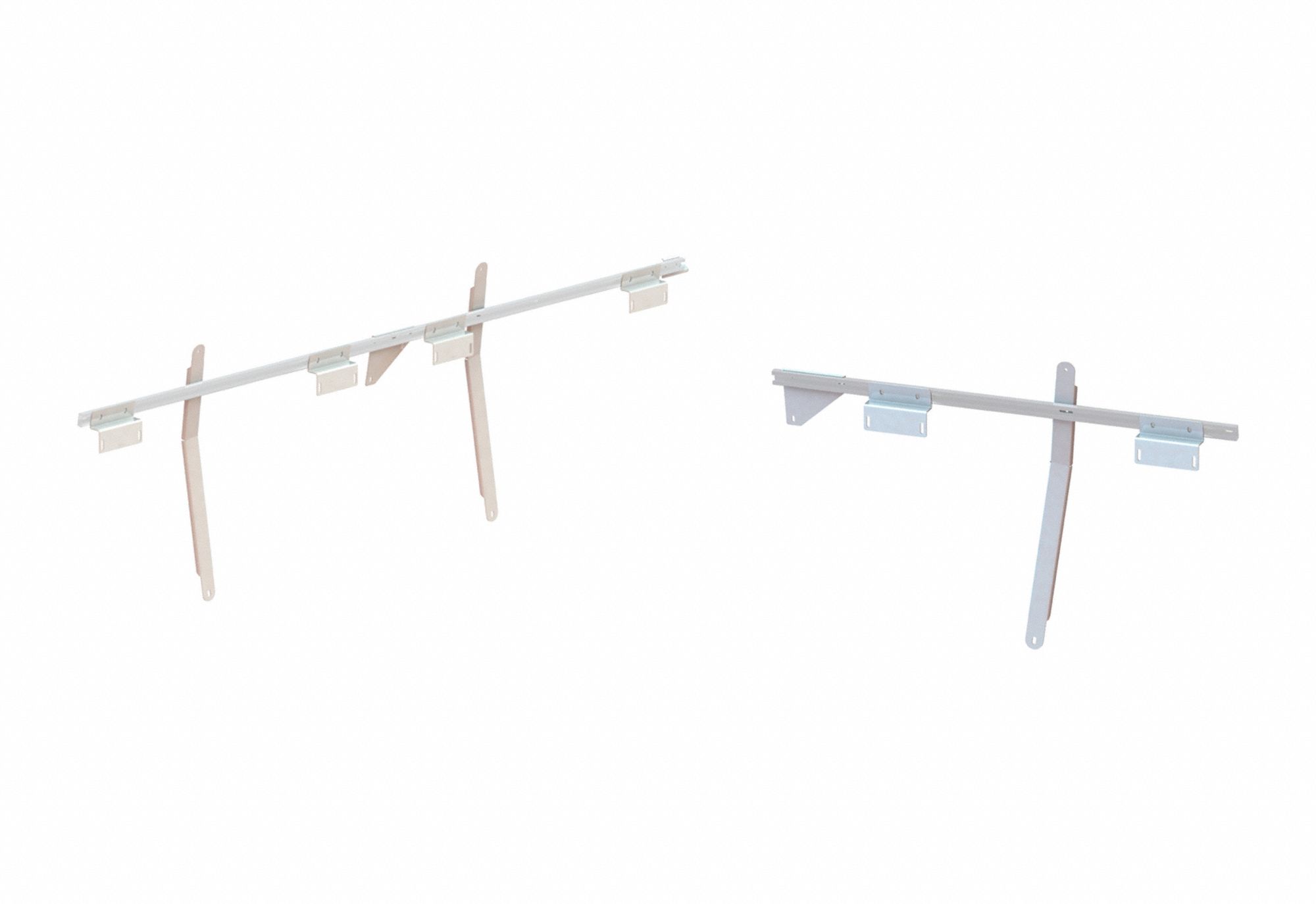 Van Shelf Mounting Kit: Mounting Bracket, Steel, 58 1/2 in Overall Lg, Van Shelving