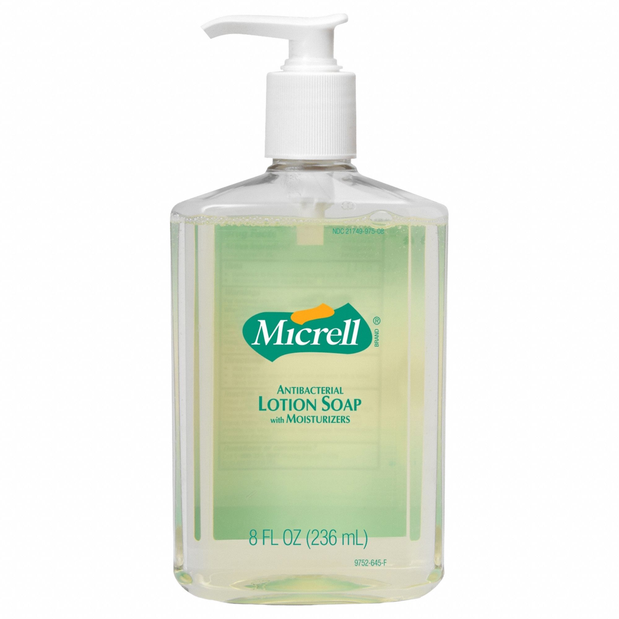 Hand Soap: Lotion, 8 oz, Pump Bottle, Citrus Fragrance, 12 Pumps Included, 12 PK