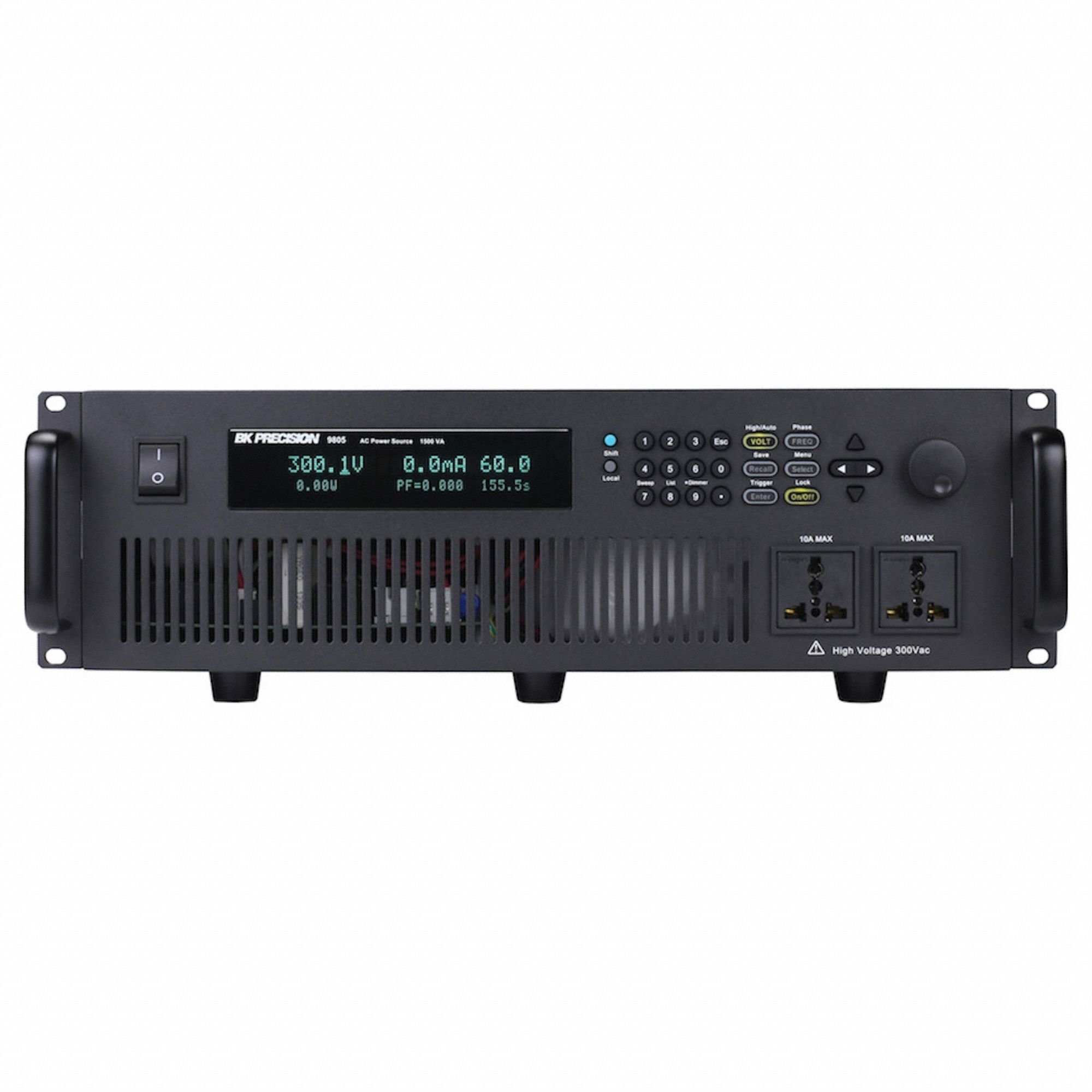 AC Power Source: Vacuum Fluorescent, 12 A Continuous Output Current, 110/220V AC, 9805