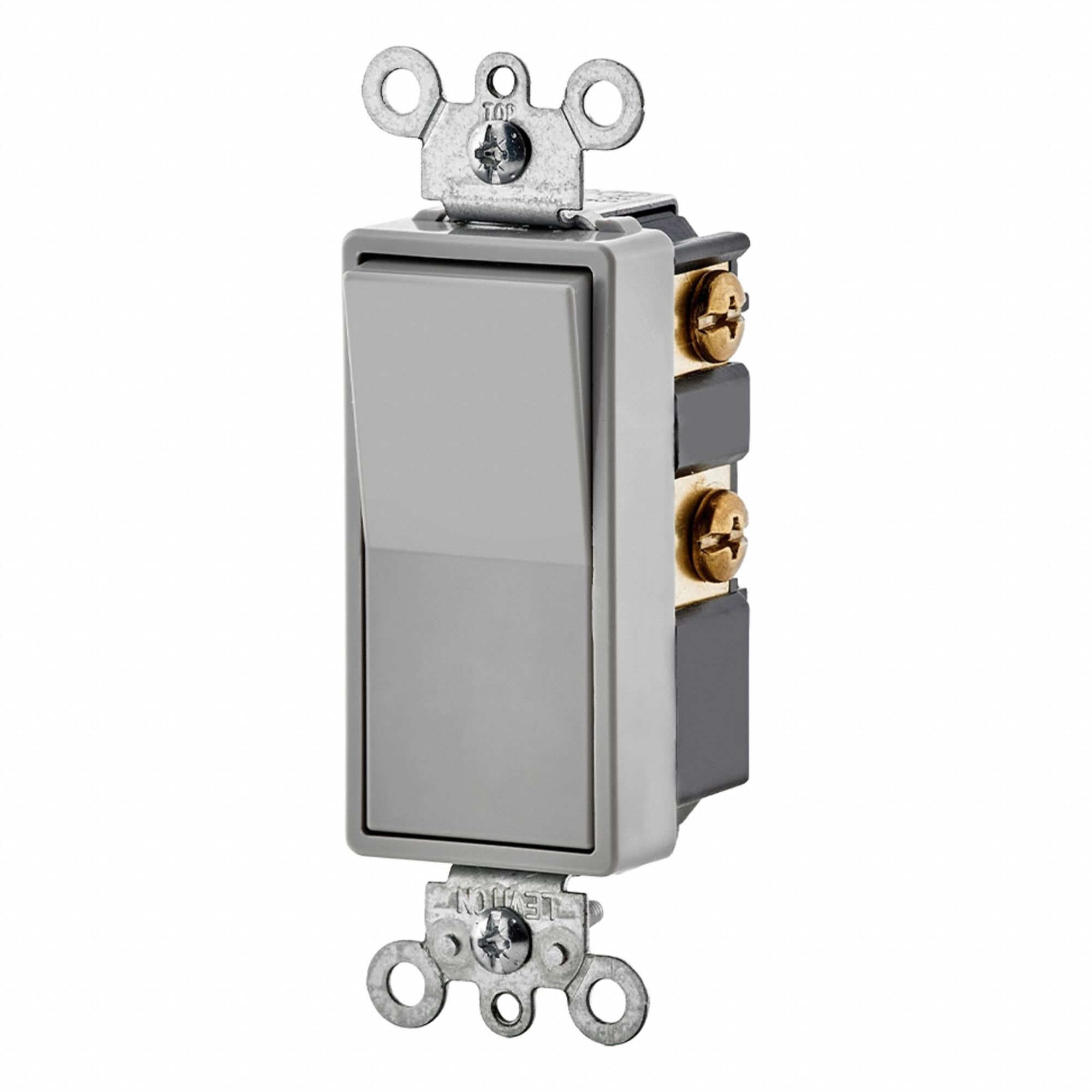 Wall Switch,4-Way,120/277V,15A,Gry,Rockr - Grainger