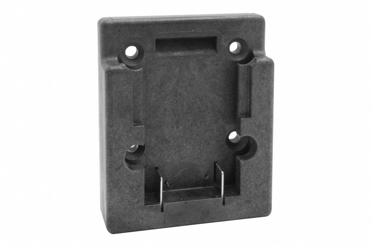 Battery Adapter Plate: Battery Adapter Plate, Delrin/Glass-Filled Polycarbonate, Pump Stick
