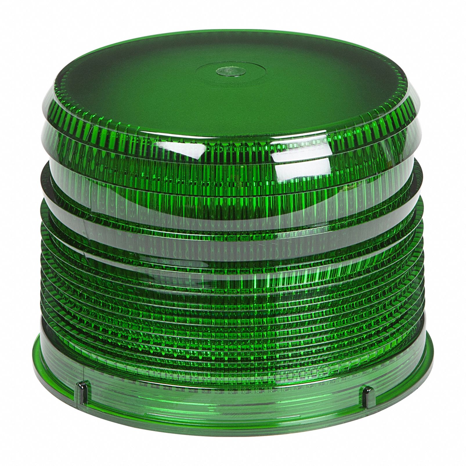 Replacement Lens: Round, Beacon Light, 4 1/8 in Ht - Vehicle Lighting, Polycarbonate, Green