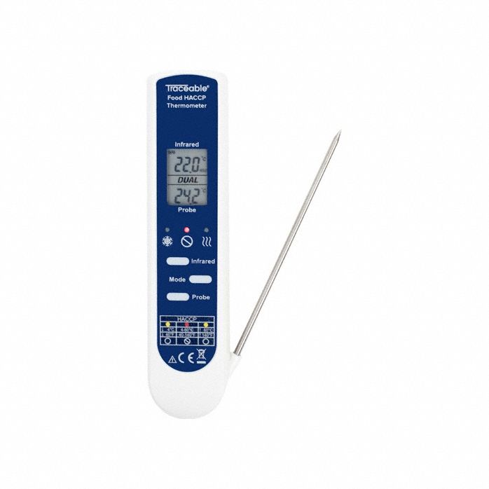 Digital Stem Thermometer - Waterproof IP68 Lollipop Type -58°F To 626°F With 300mm Stem
