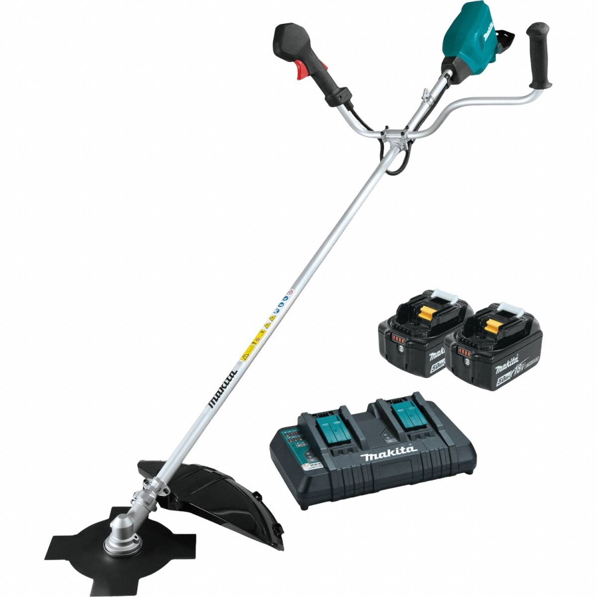 Cordless Brush Cutter: Battery Platform: LXT®, 9 in Cutting Wd, 72-1/2 in Shaft Lg, 36 V