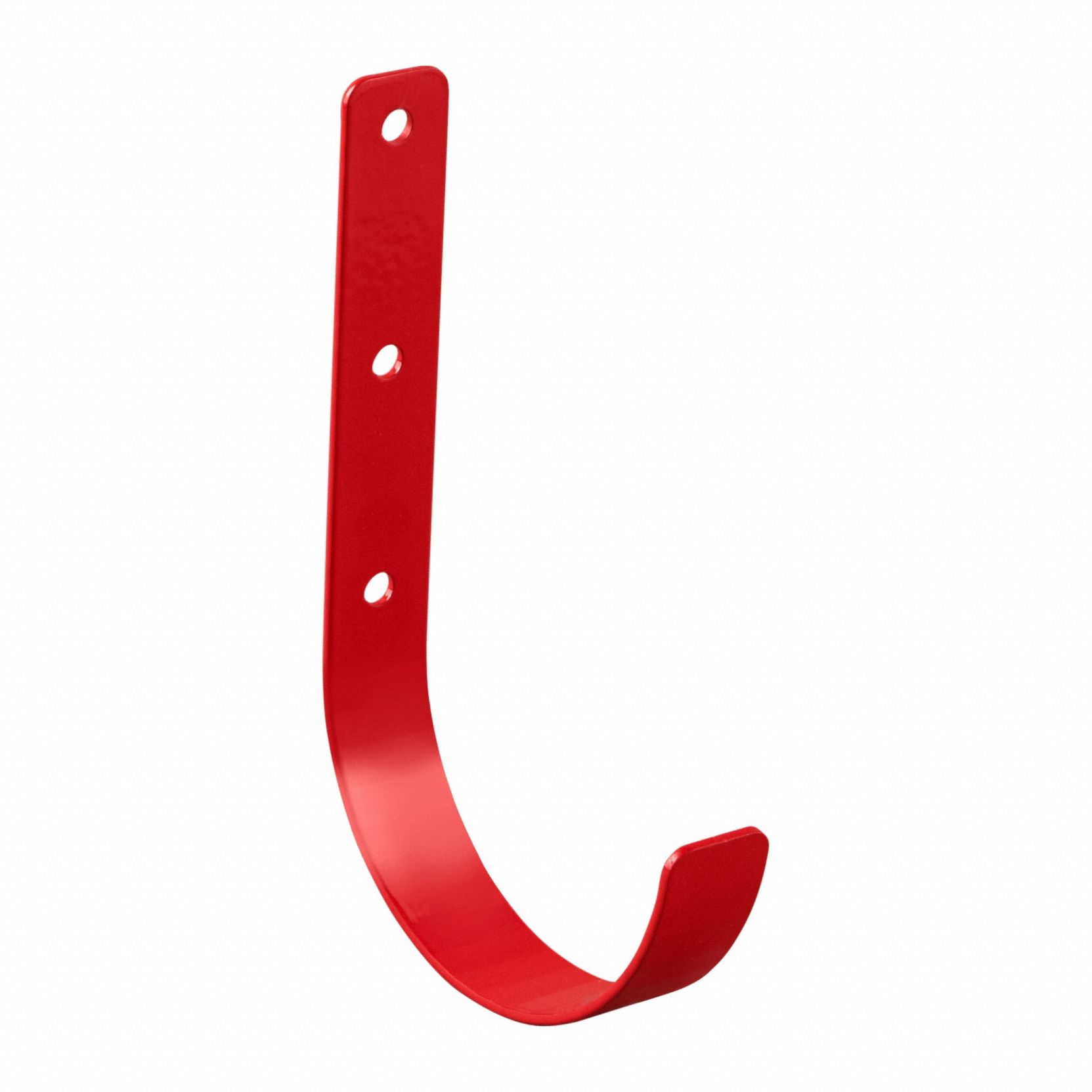 Hook: Hook, Steel, 5 in Overall Lg, 3/8 in Overall Wd, 8 in Overall Ht, Red