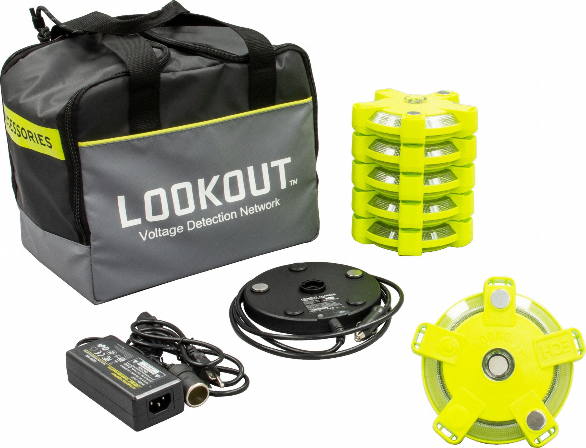 Voltage Detector: 4 kV to 500 kV, 100 ft Max Detector Comm Distance, IP67, Audible, 50 Hz/60 Hz