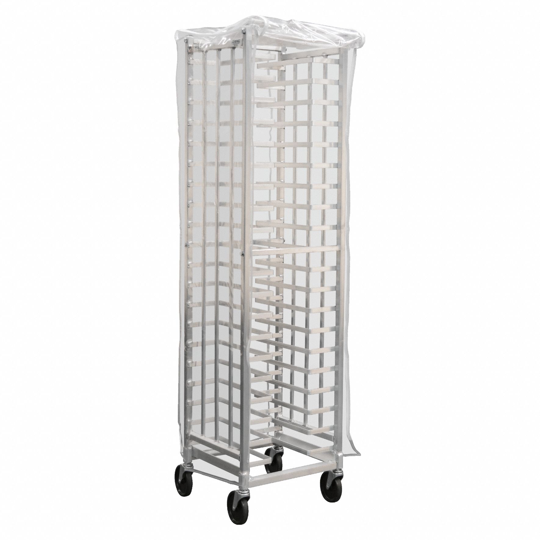 Universal Pizza Pan Rack: 20 1/2 in Wd, 66 in Ht, 18 3/4 in Dp, Vinyl, 99456