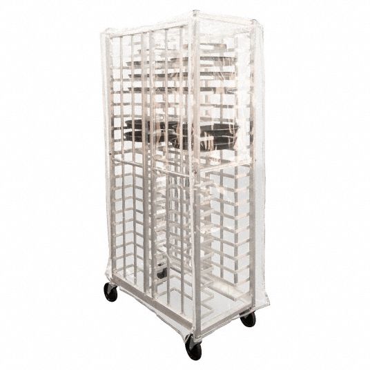 NEW AGE INDUSTRIAL, Vinyl, 66 in Overall Ht, Universal Pizza Pan Rack ...