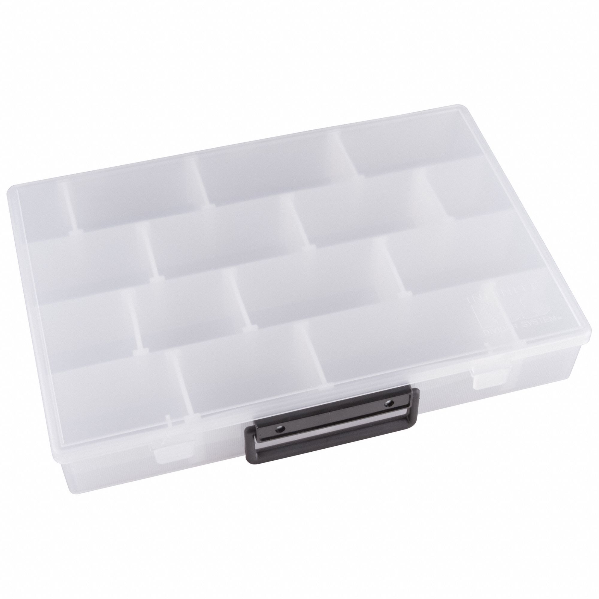 Portable Storage Organizer, 62 Compartments, 18 1/2L x 3 3/8H x