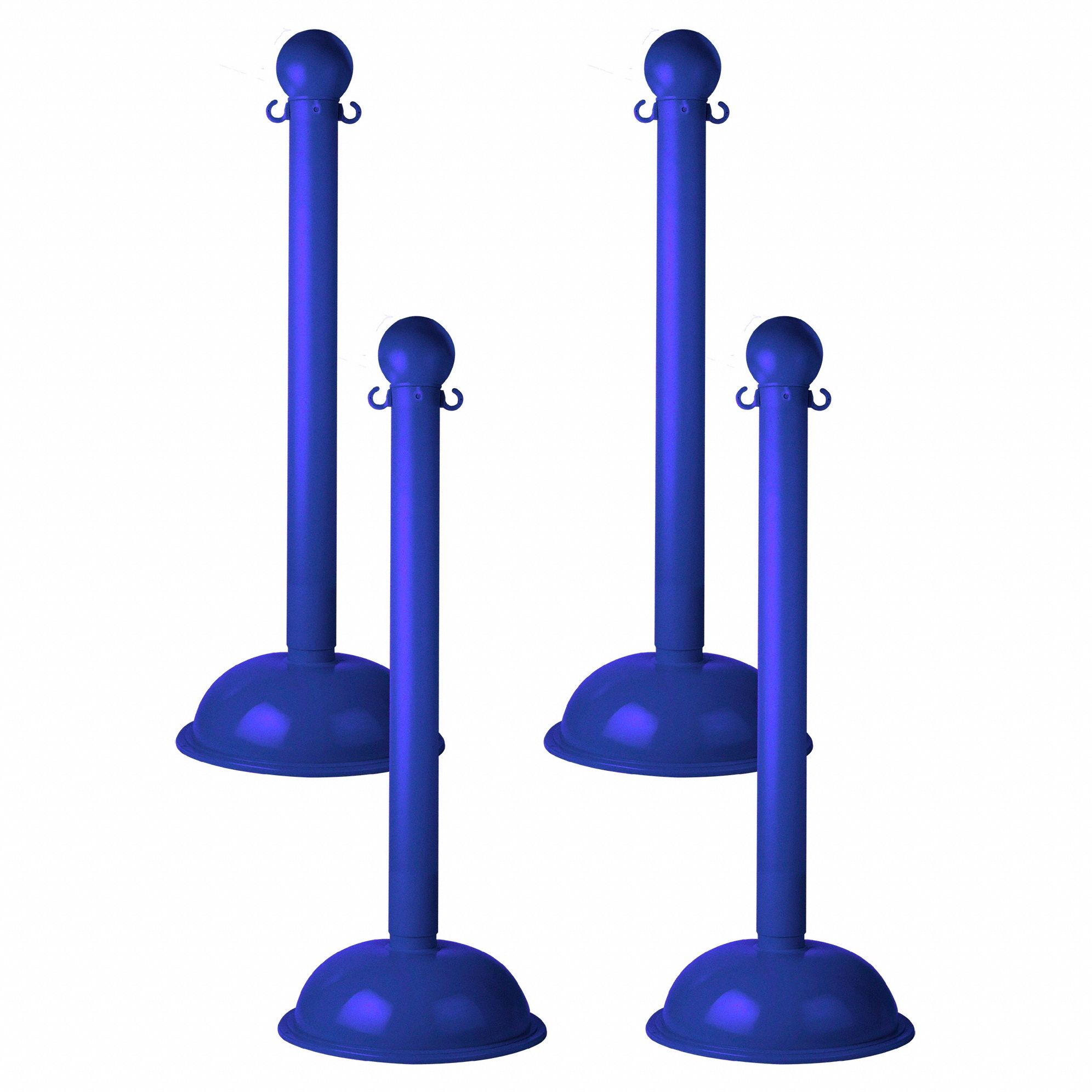 STANCHION HEAVY DUTY BLUE 4 PACK