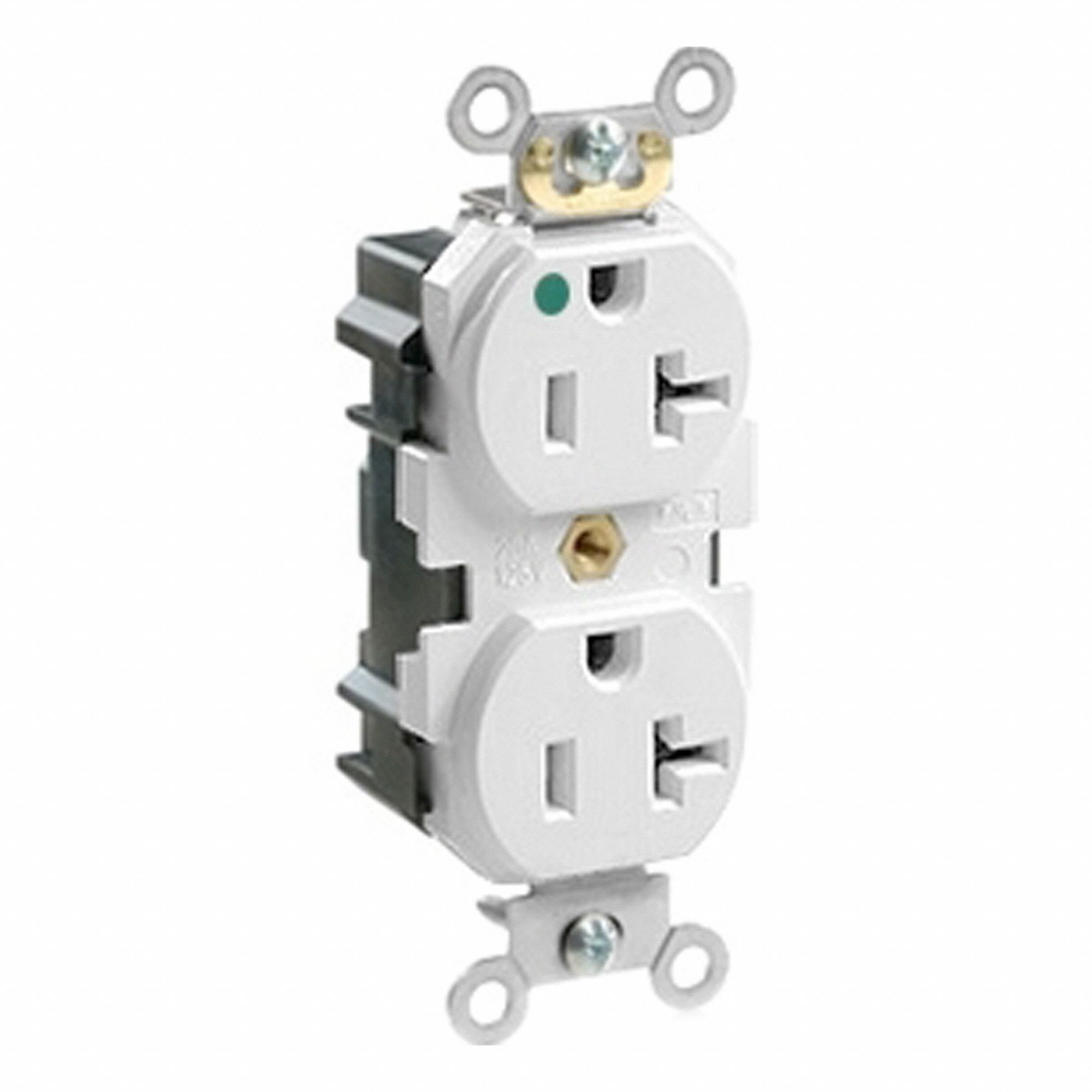 Lev-Lok HG Dup 20A 125V Wht