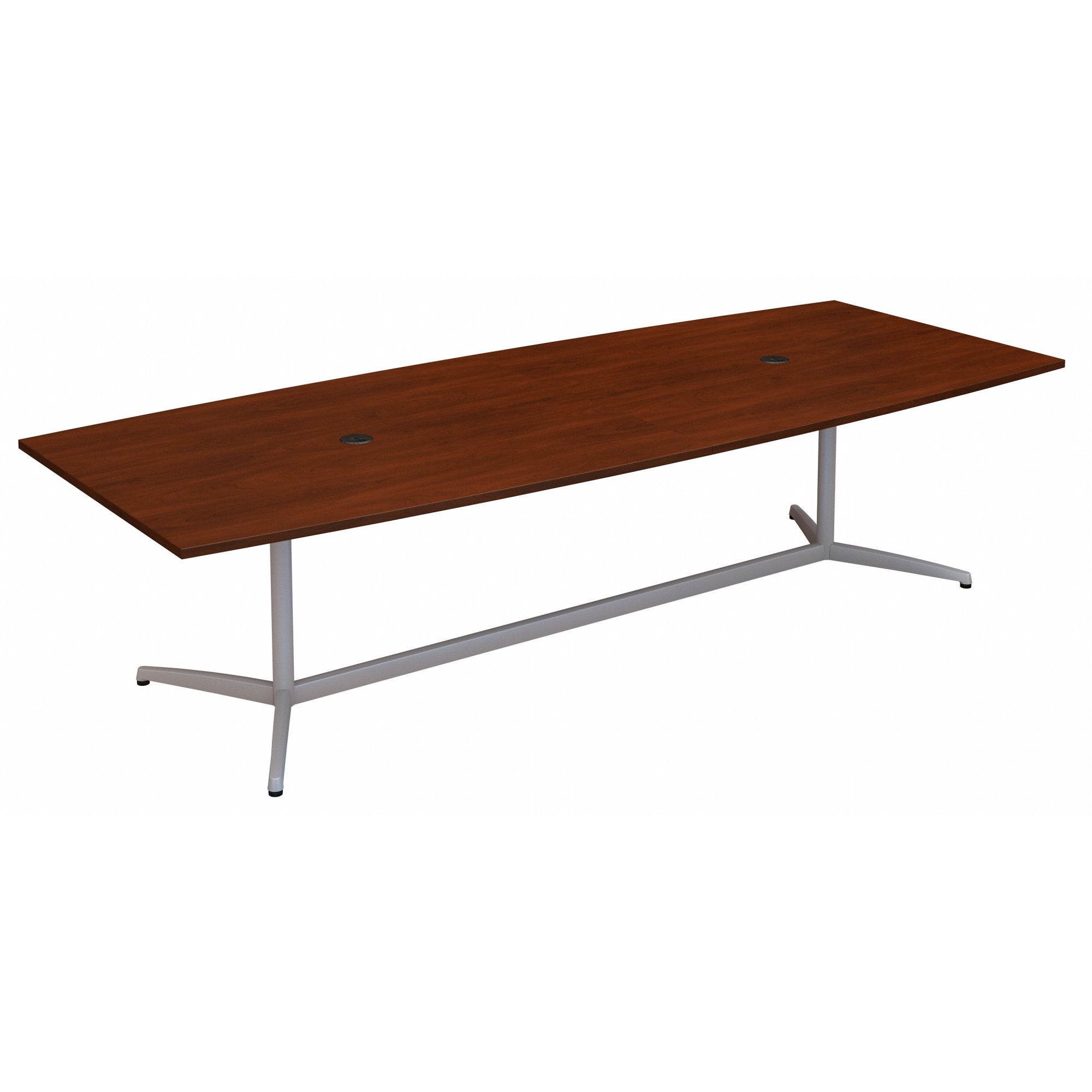 Conference Table: Boat, Laminate/Wood, Cherry, 95 in Overall Lg, Cherry
