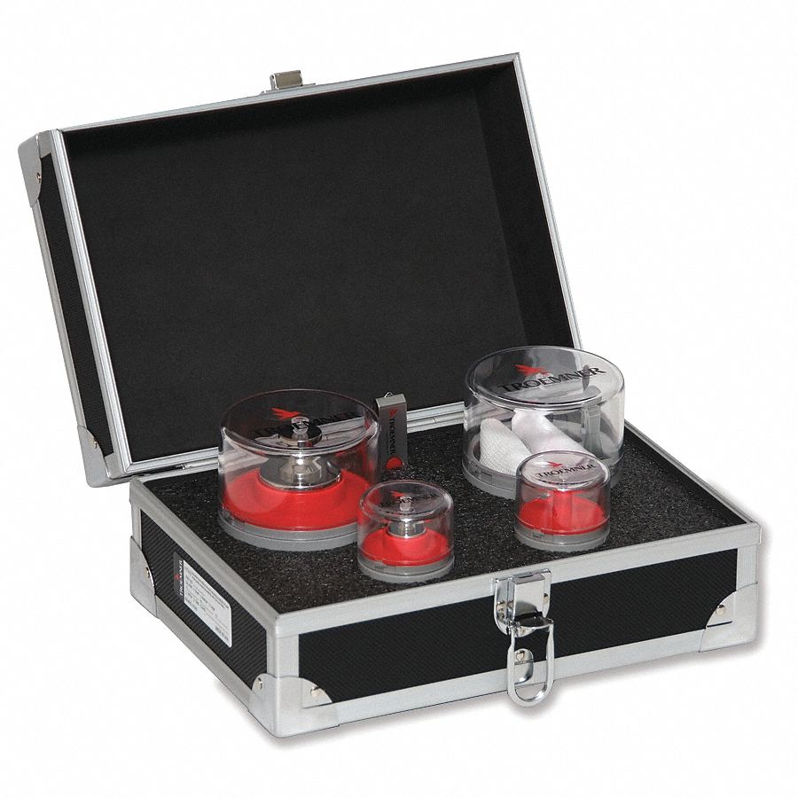 Calibration Weight Kit: 1, Accredited, Alloy 8 Stainless Steel, Metric