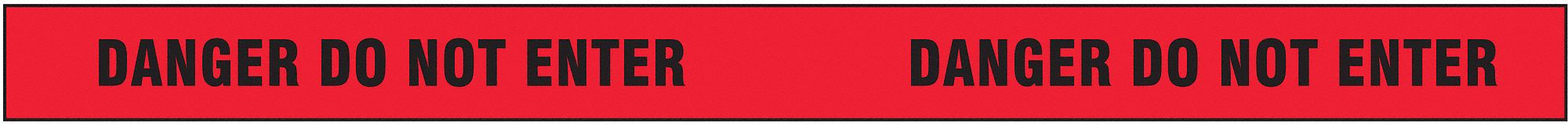 APPROVED VENDOR BARRICADE TAPE,RED/BLACK,180 FT X 2 IN - Barrier