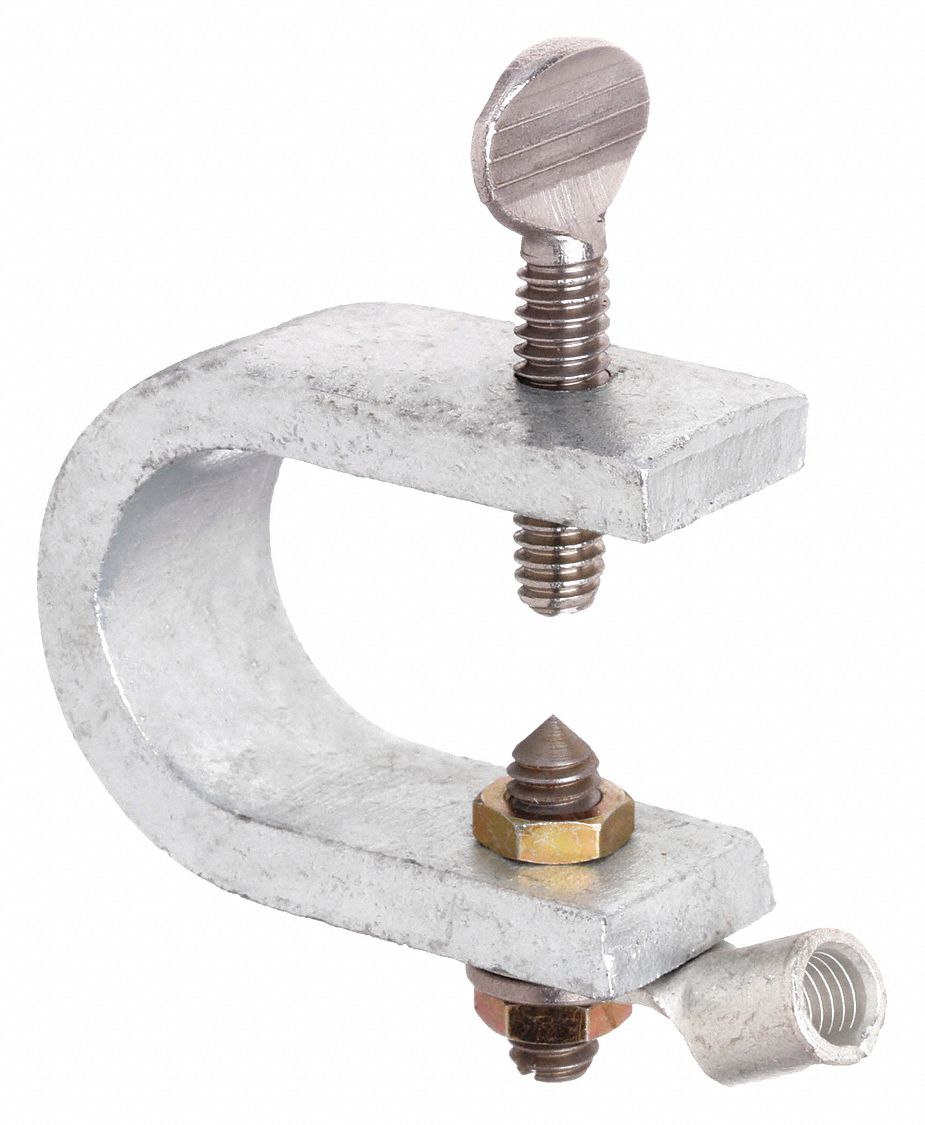 GRAINGER APPROVED CClamp, 3/4 in Clamp Opening Span, Aluminum
