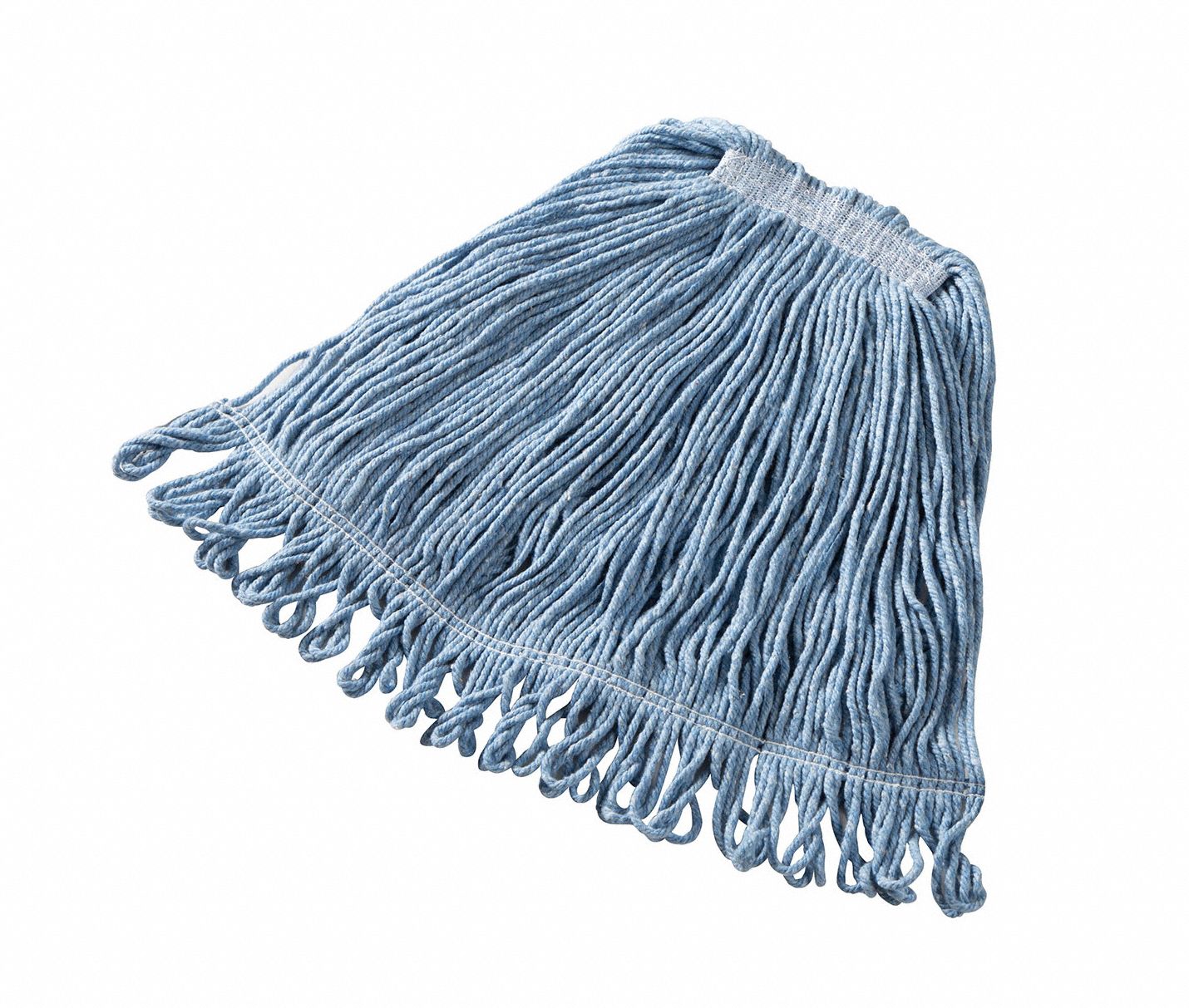 Wet Mop: String Mop, Medium Mop Head Size, 16 oz Dry Wt, Blue