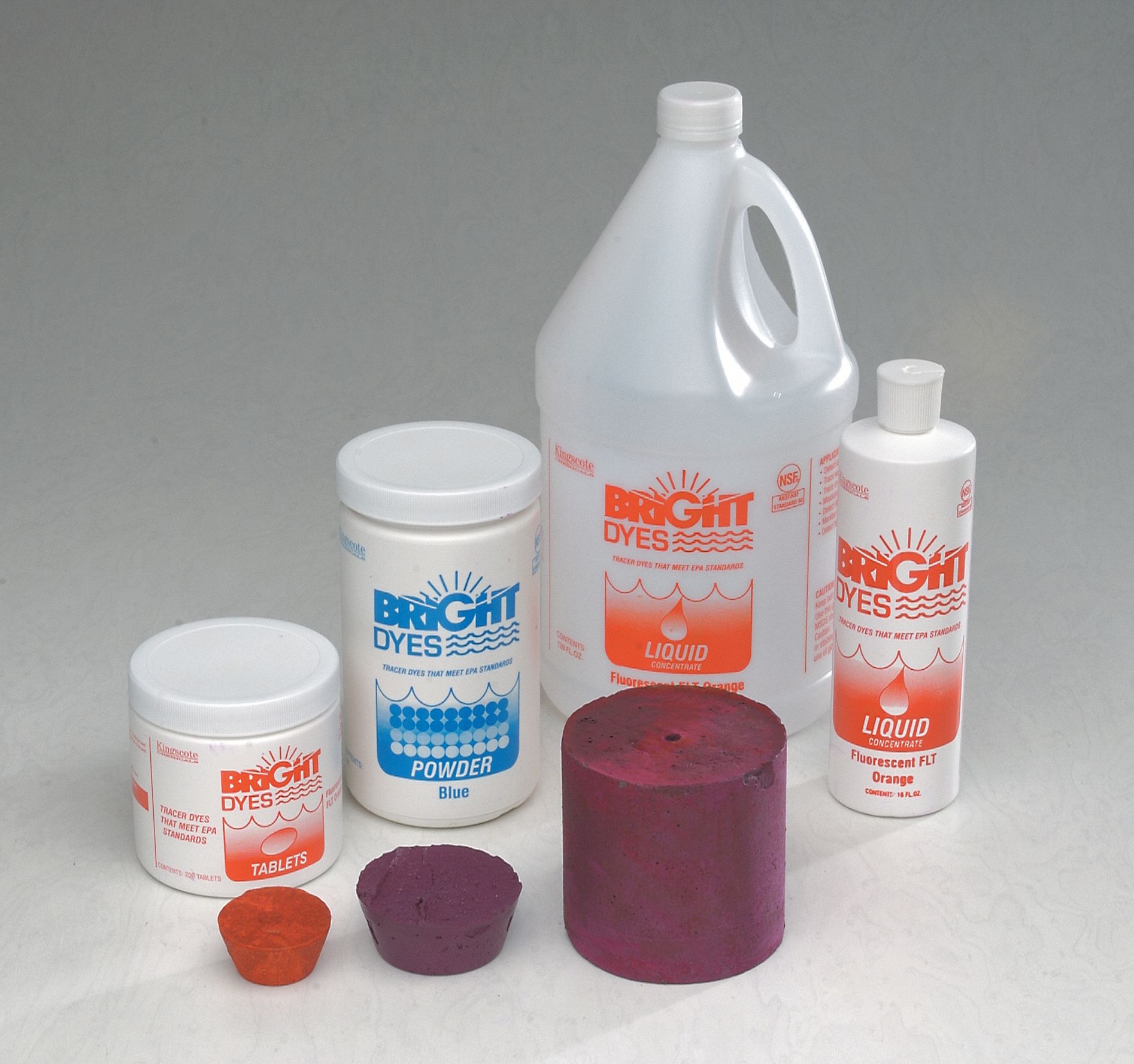 BRIGHT DYES, Red, 1 gal Container Size, Dye Tracer Liquid 8C44510600001G Grainger