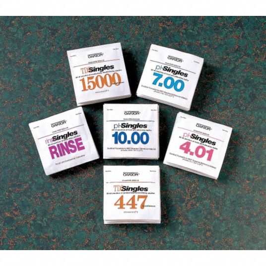 OAKTON, 20 mL Packet, 20, Electrode Rinse Solution 9ADG93565300