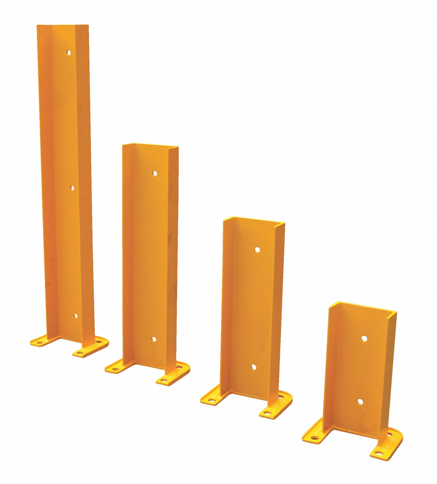 VESTIL Pallet Rack Guard BoltOn, Floor/Upright, 8 in x 3 5/8 in x 36 in, Steel, Yellow 8AY31