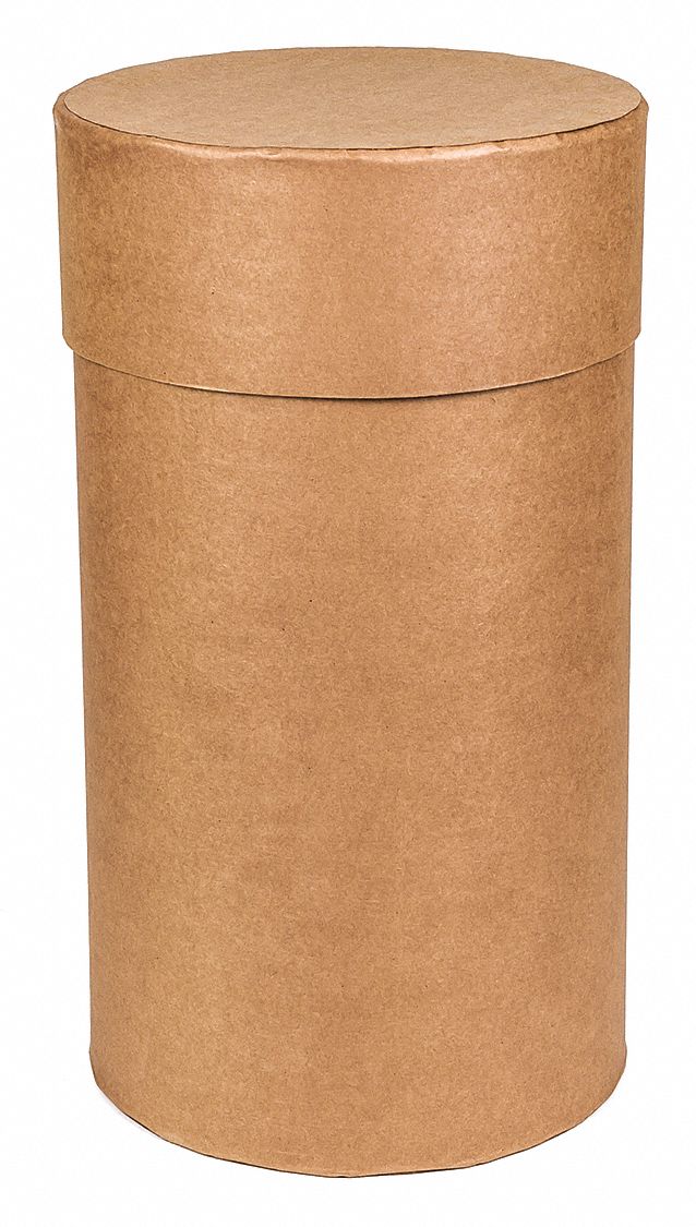 TRANSPORT DRUM, FIBER, 24 GALON, SLIDE-ON LID, BROWN/BROWN, 1G/X75/S