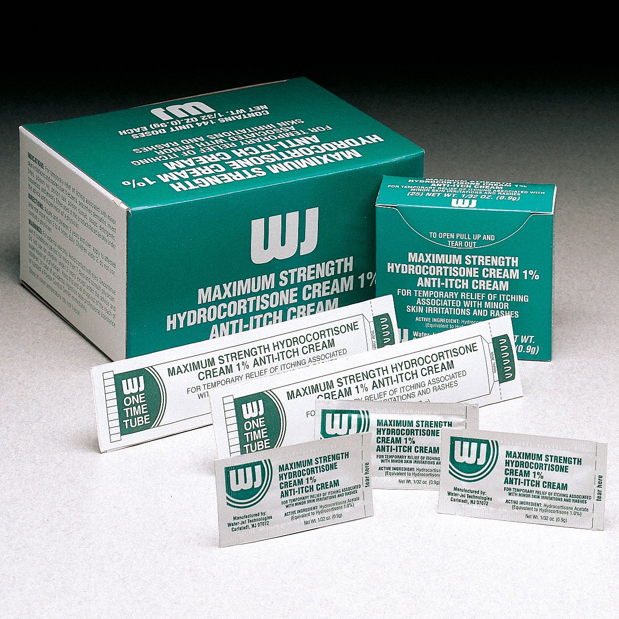 Topical Anti-Itch: Hydrocortisone Acetate, Cream, Packets, 0.03 oz Size, 144 PK
