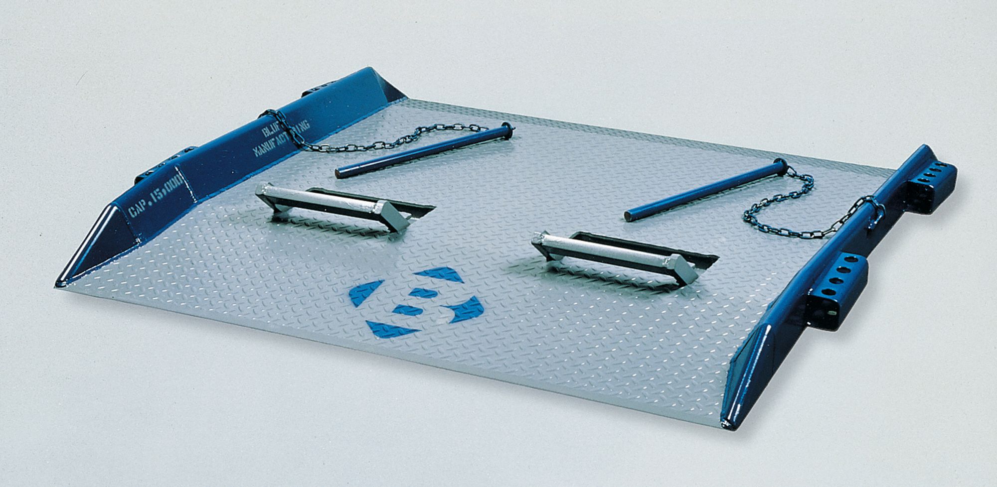 Dock Board: 15, 000 lb Load Capacity, 48 in Overall Lg, 60 in Overall Wd, Diamond Treadplate