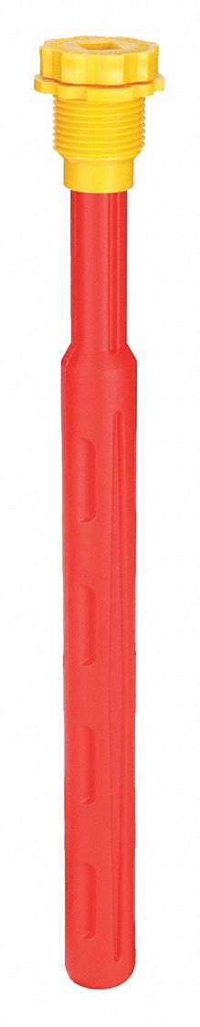 VERTICAL DRUM LEVEL GAUGE, FOR 11 IN CONTAINER D, ¾ IN, HDPE, FOR DRUMS FOR CONTAINER