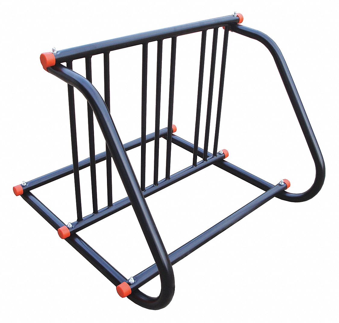 BIKE RACK,2-SIDED,6-BIKE,37-1/2