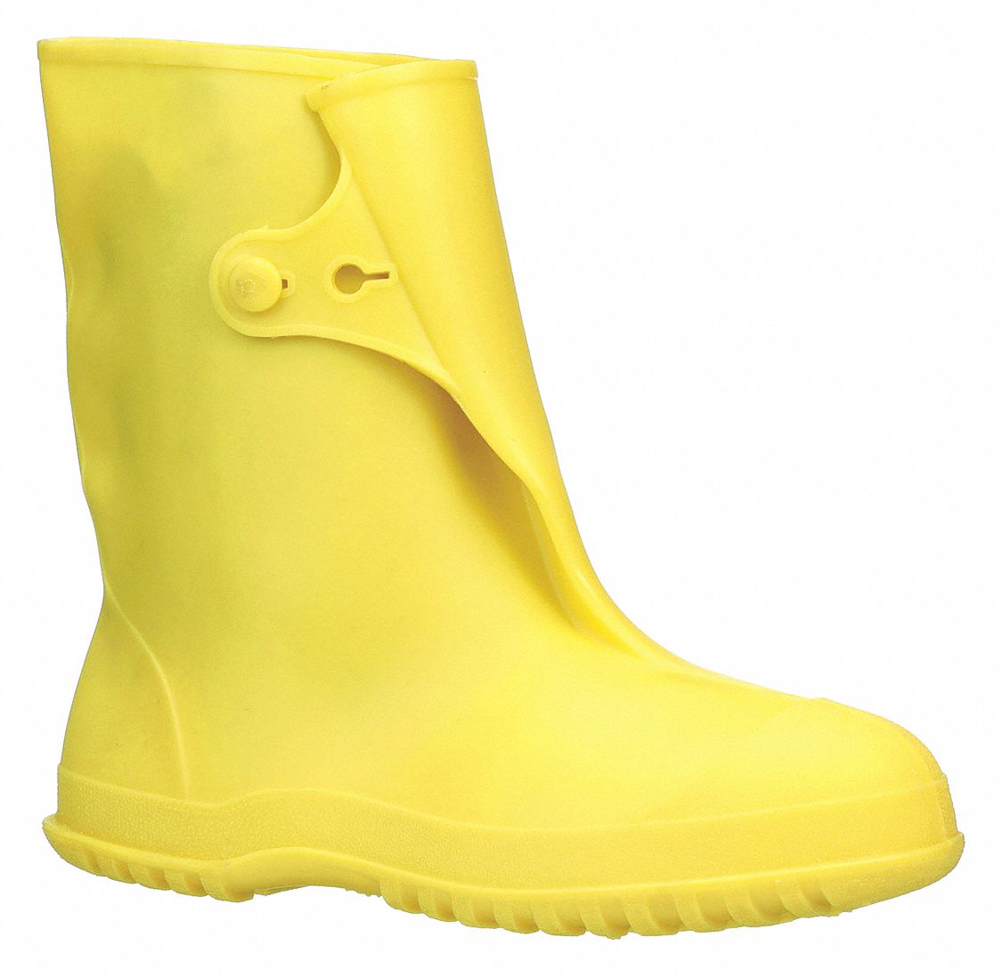 MEN'S WORKBOOTS, S, SZ 6.5 TO 8, PVC, YLW, 10 IN H, NON-CSA, CLEATED, SLIP-RESISTANT