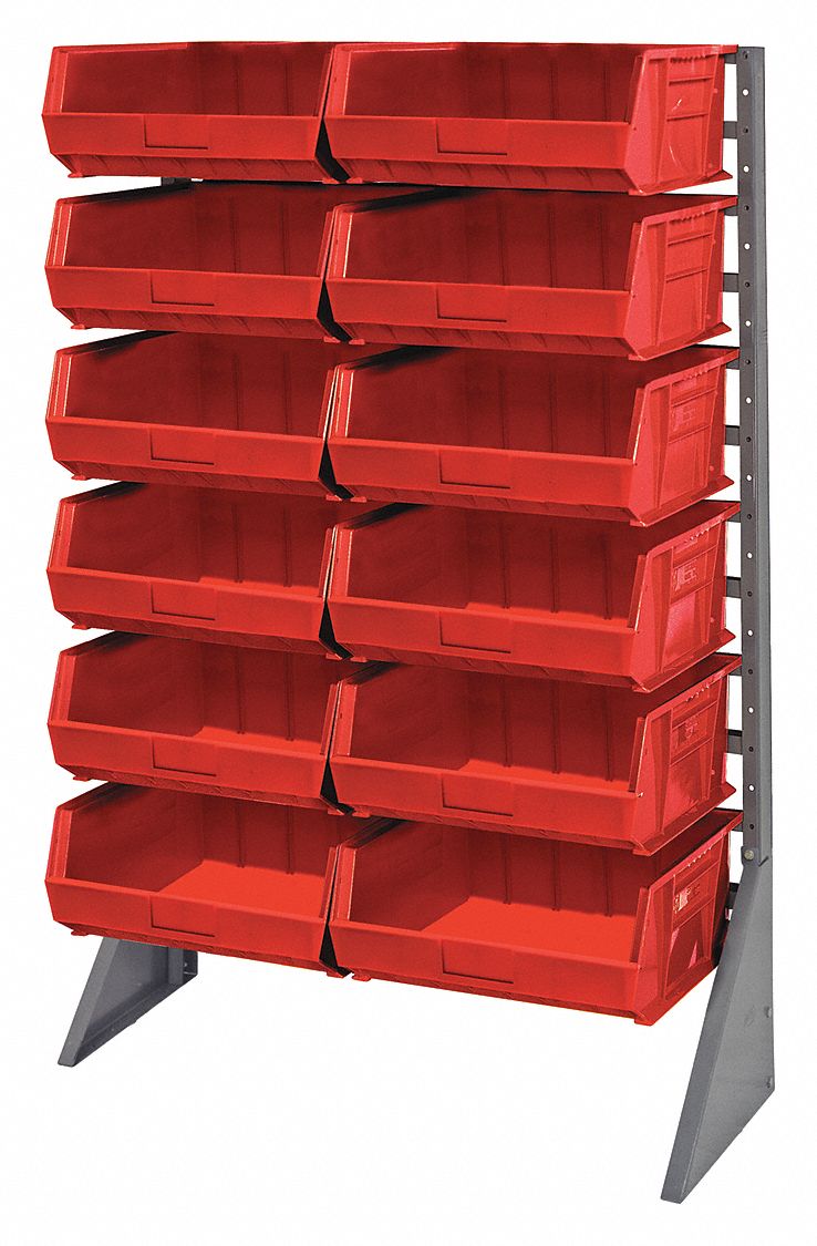 QUANTUM STORAGE SYSTEMS, 15 in x 54 in x 36 in, 1 Sided, Bin Rail Floor