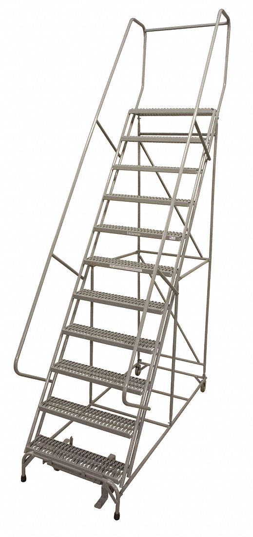 COTTERMAN, 9.2 ft Platform Ht, Assembled, Rolling Ladder - 9ALM3 ...