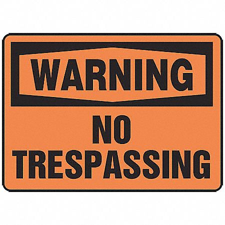 WARNING SIGN, PLASTIC, WARNING, 14 IN WIDTH, 10 IN HEIGHT, ENGLISH